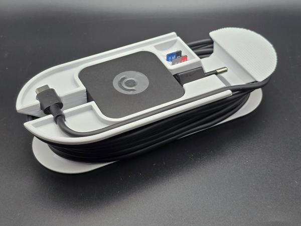 Steamdeck "Chargeguy" Transporthilfe für Ladegerät und Micro-SD Karten mit integriertem Stand