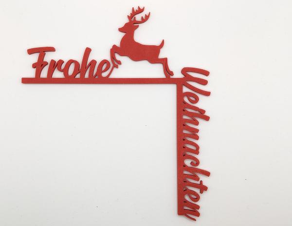 Weihnachtlich Deko für Türrahmen "Rentier"