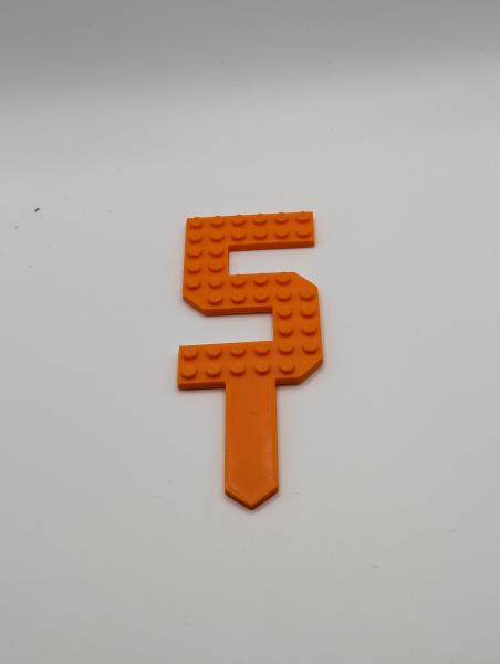 Klemmbaustein Tortendeko – Cake Topper Zahlen