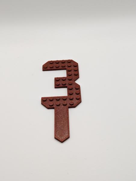 Klemmbaustein Tortendeko – Cake Topper Zahlen