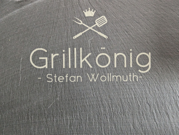 Schieferbrettchen mit individueller Gravur - ideal zum Servieren